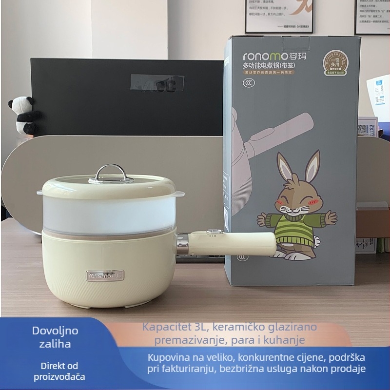 MD301 električna kuhača s unutarnjim posudom keramiijske glazure, kapacitet 2,1–4 L, mehaničko upravljanje, brz parenje, dvostruki dizajn za kućnu uporabu