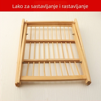 Držač za posluživanje od bambusa za priloge uz Hot Pot — nepravilnog oblika, minimalistički stil, Novi kineski stil