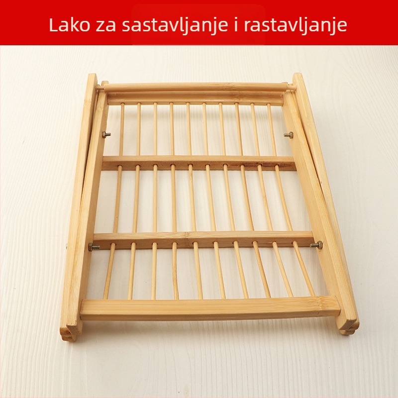 Držač za posluživanje od bambusa za priloge uz Hot Pot — nepravilnog oblika, minimalistički stil, Novi kineski stil