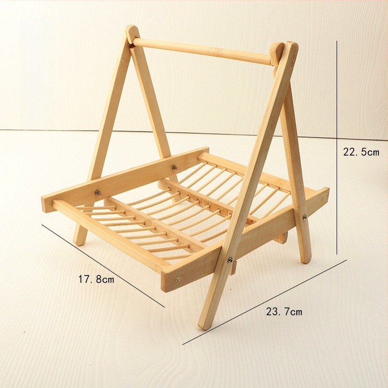 Držač za posluživanje od bambusa za priloge uz Hot Pot — nepravilnog oblika, minimalistički stil, Novi kineski stil