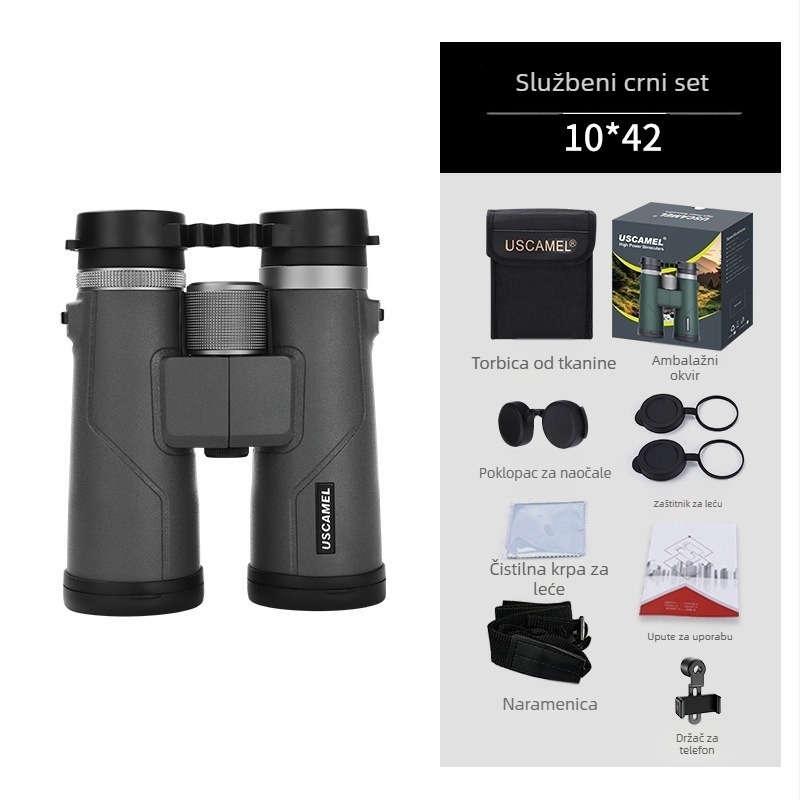 Binokulari 10x42 s punjenjem azotom i vodootpornom konstrukcijom, HD optika za lov na otvorenom i promatranje ptica