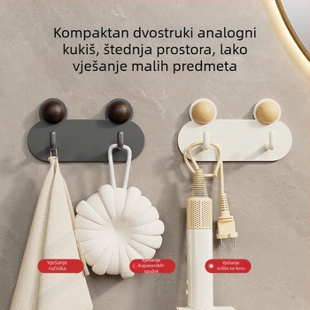 Žaba u obliku zidna kuka za kupaonicu, ljepilo, bez bušenja, od željeza, vodootporna i otporna na hrđu, 0.5 kg