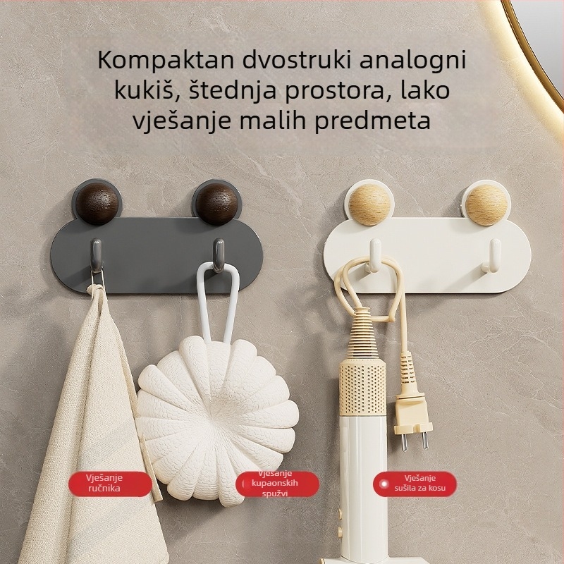 Žaba u obliku zidna kuka za kupaonicu, ljepilo, bez bušenja, od željeza, vodootporna i otporna na hrđu, 0.5 kg