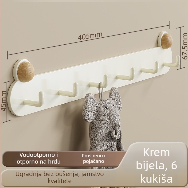 Žaba u obliku zidna kuka za kupaonicu, ljepilo, bez bušenja, od željeza, vodootporna i otporna na hrđu, 0.5 kg