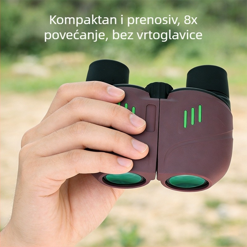 Hongli Hl-8x25 binokular, kompaktno i prijenosno za koncerte i kazališta, 8× povećanje, objektiv 25 mm, vidno polje 6,5°, izlazna zjenica 3,1 mm