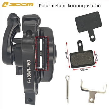 Zoom Db-180 Mehanički disk kaliper za MTB – prednji i stražnji
