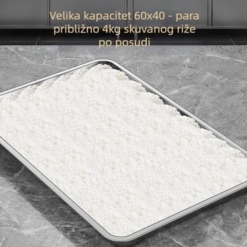Pravokutni tanjur za parenje od 304 nehrđajućeg čelika, mat završetak, kineski stil, nije pogodan za mikrovalnu