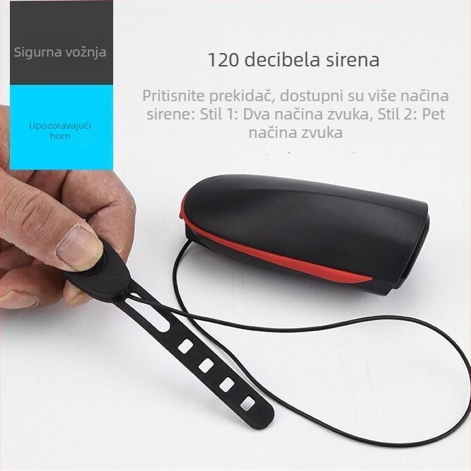 Prednje svjetlo za bicikl USB za noćnu vožnju, visoke svjetline, model 7588