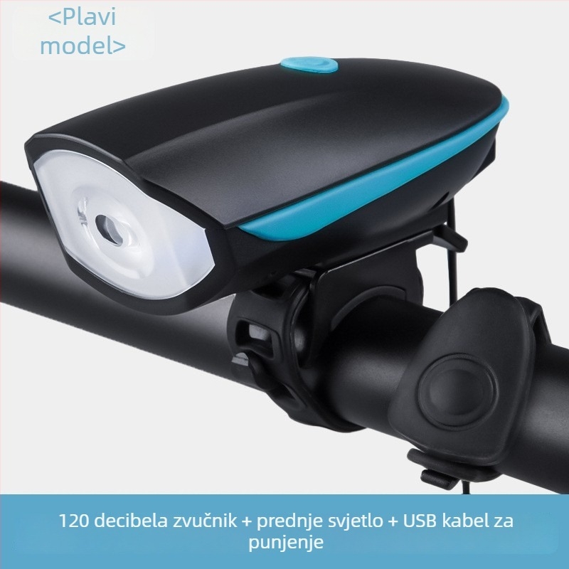Prednje svjetlo za bicikl USB za noćnu vožnju, visoke svjetline, model 7588