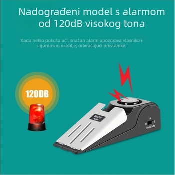 Alarm za vrata s blokatorom — prijenosan za kućnu i hotelsku uporabu, nehrđajući čelik, marka An yingfei, stil moderni minimalistički (nehrđajući čelik; marka: An yingfei; stil: moderni minimalistički)