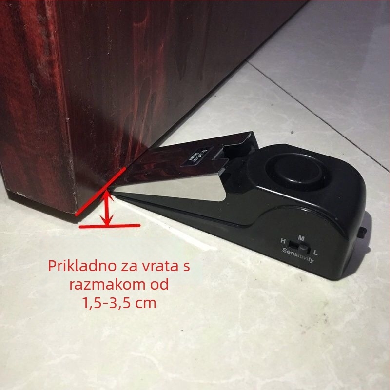 Alarm za vrata s blokatorom — prijenosan za kućnu i hotelsku uporabu, nehrđajući čelik, marka An yingfei, stil moderni minimalistički (nehrđajući čelik; marka: An yingfei; stil: moderni minimalistički)