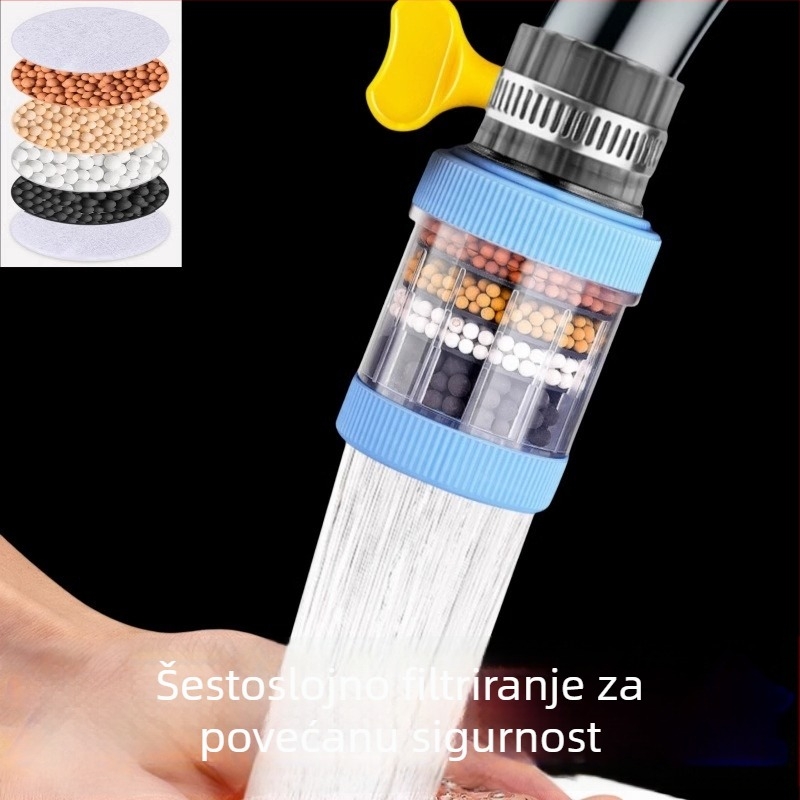 Filter za kuhinjsku slavinu s produženjem, universalna mlaznica protiv prskanja (PVC, moderan stil)