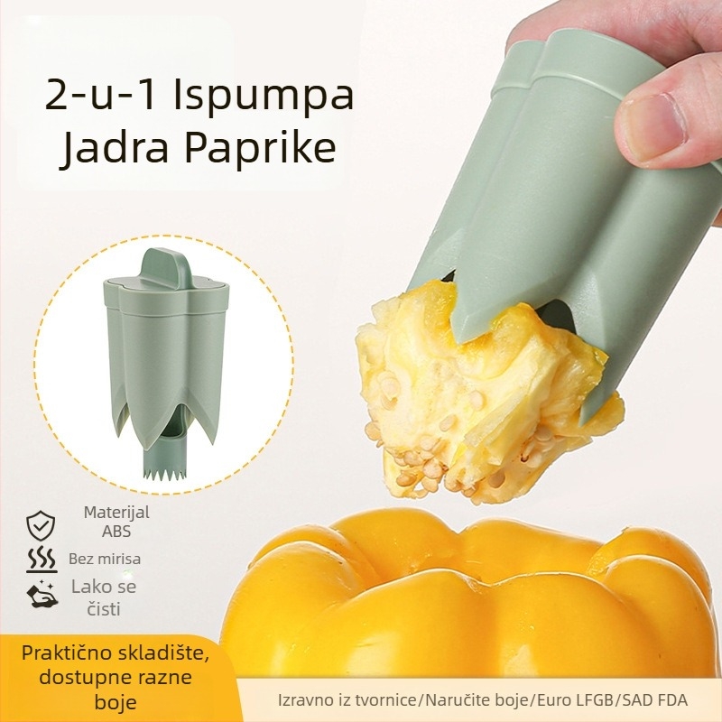 Alat za uklanjanje sjemenki paprike – ABS kuhinjski gadget, Jumei Kitchenware, mogućnost otiska loga, lansiranje 2022