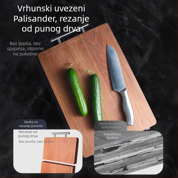 Daska za rezanje od rosewooda, masivna, dvostrana, otporna na plijesan, kuhinjska daska