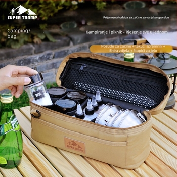 Set vrećica za začine na otvorenom – prijenosni kuhinjski set za kampiranje (Brand: Super wanderer; Specifikacija: Set; Kategorija proizvoda: torba/kutija za pohranu)