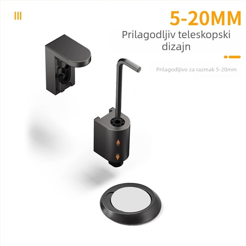 Skriveni podni zatvarač vrata sa snažnim magnetom, ugrađen u pod, automatsko upravljanje, cinkova legura, elektropliranje
