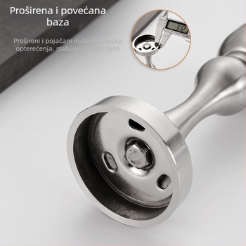 304 nehrđajući čelik magnetski držač vrata, zidni montaža, brušena površina, tip: držač vrata