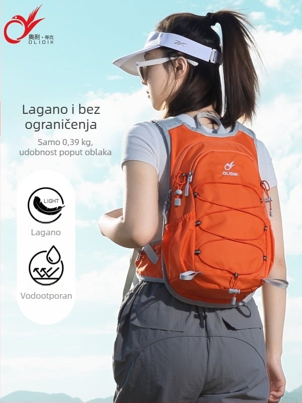 Vanjski ruksak s dvostrukim remenom – ultralak najlon, unisex, kompatibilan s 14-inčnim prijenosnikom, za planinarenje, penjanje i putovanja
