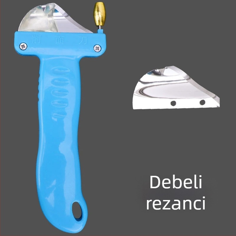 Nož za rezanje tjestenine širokim i uskim oštricama, nehrđajući čelik, Kitchen qiaoda, ručno izrađeni kuhinjski alat, moderni minimalistički dizajn