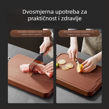 Ebony daska za rezanje od masivnog drveta, dvostrana, COOKER KinG, porijeklo Yongkang, proljeće 2021 izlazak