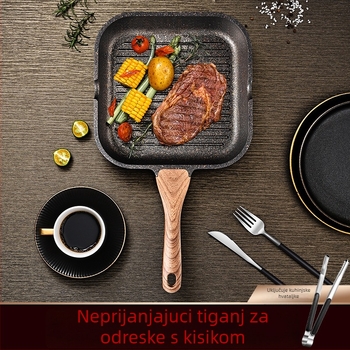 Tavica od Maifan kamena, non-stick, kompatibilna s indukcijskim i plinskim štednjakom, višeslojno dno