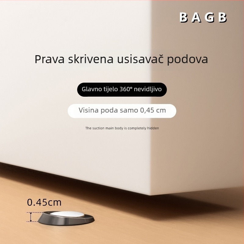 Nevidljivi magnetski zaustavljač vrata od bakra, skrivenog tipa, postavljanje na podlogu, automatsko djelovanje