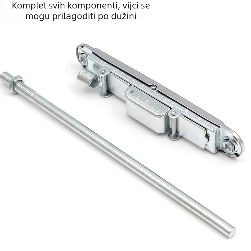 Zasun za vrata protivpožarna, tip F, nehrđajući čelik, brušeni završetak, suvremeni minimalistički dizajn
