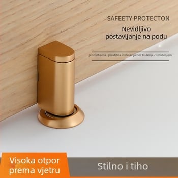 Hy9 stopper za vrata, cinkov spoj, podna montaža, automatski, moderni minimalistički dizajn
