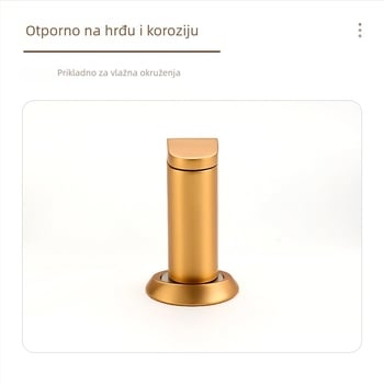 Hy9 stopper za vrata, cinkov spoj, podna montaža, automatski, moderni minimalistički dizajn