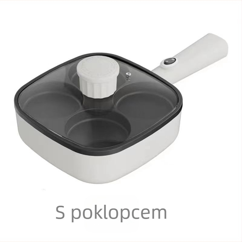 Četverodijelna neprijanjiva tava za omletu i burgere, od aluminijske legure, kompatibilna sa svim pločama, mogućnost prilagodbe brenda