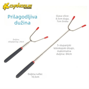 Vanjski set posuđa od nehrđajućeg čelika, 7 dijelova, model 8274, težina 0,98 kg