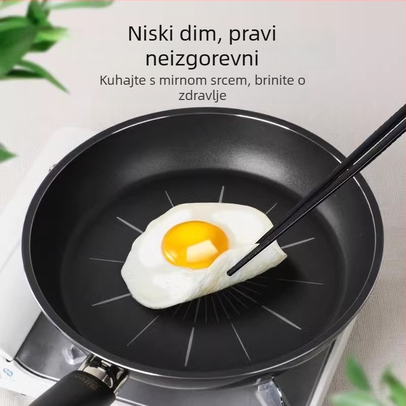 Silvat Absor Flat Frying Pan – non-stick, medicinski kamen, korejskog stila, pogodan za plin i indukcijsku ploču