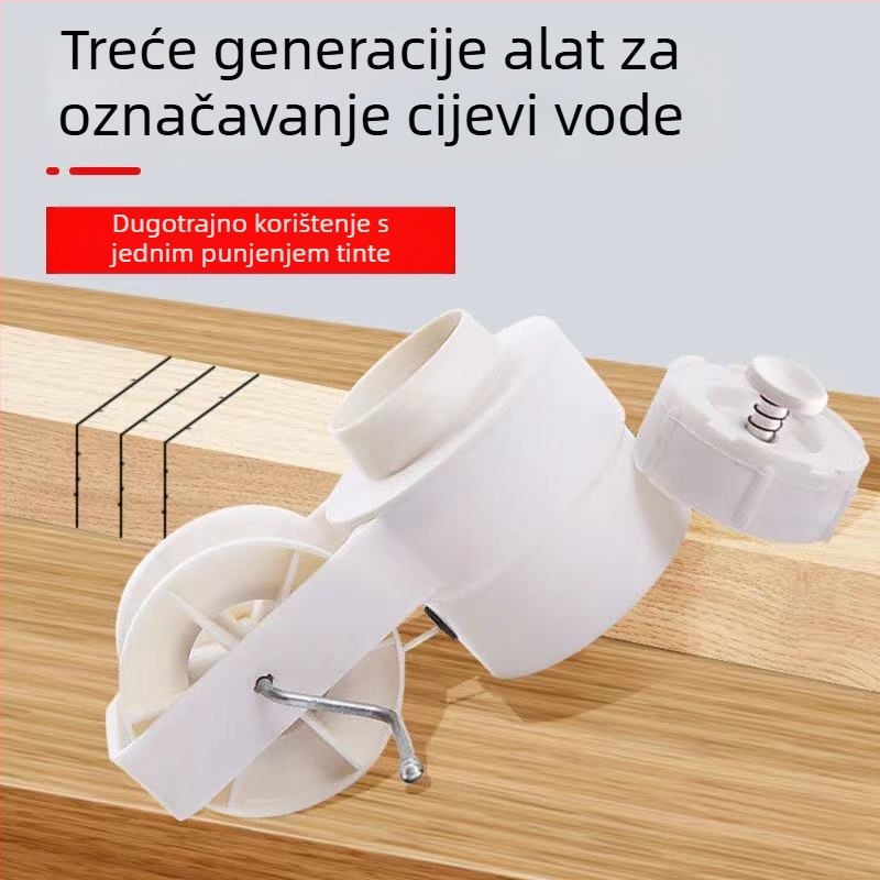 Drvarski marker za crtanje tintom — alat za označavanje linija tintom, podrijetlo Linyi, namijenjeno građevinskim mjerenjima