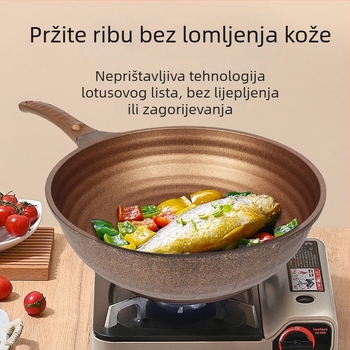 Wok HB30 | aluminijska legura, višeslojno dno, titan injekcijski premaz, poklop od nehrđajućeg čelika sa staklenim prozorom