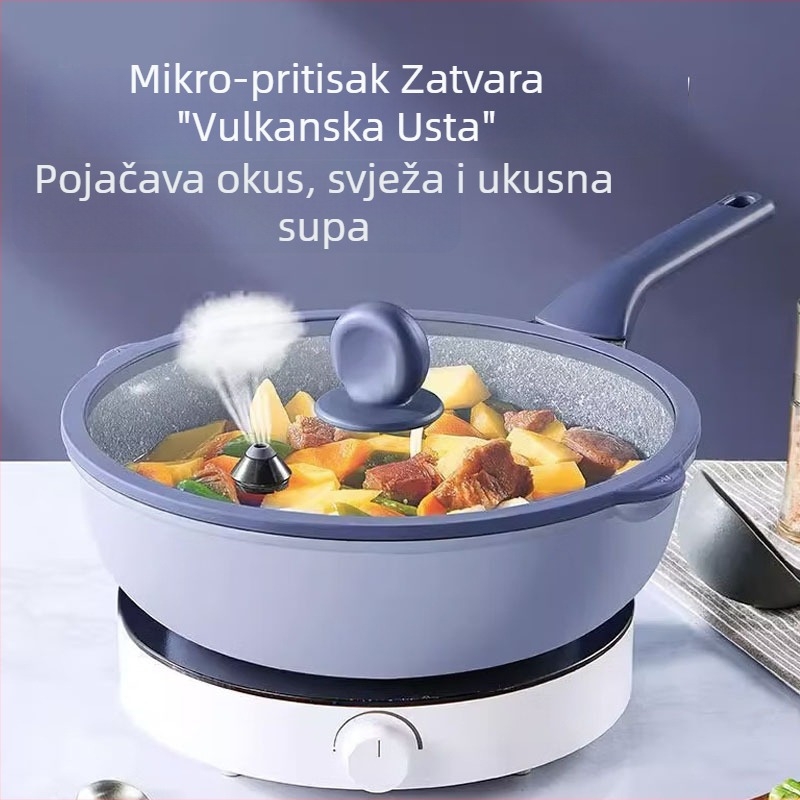 Wok od aluminijskog legura, korejskog stila, neprijanjajuća površina, model KA71521
