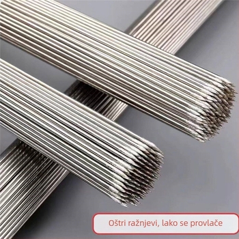 Roštilj štapići od 201 nehrđajućeg čelika – polukružnog profila, sklopivi, elektroforetska obrada, premium razina