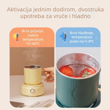 X22 Prijenosna izolirana čaša za piće s punjivom energijom – aluminijska legura, kapacitet ispod 1 L