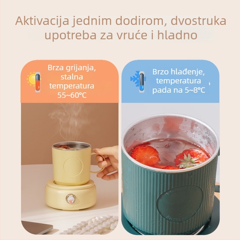 X22 Prijenosna izolirana čaša za piće s punjivom energijom – aluminijska legura, kapacitet ispod 1 L