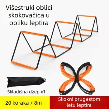 Leptirova agilnost ljestva za nogomet, višestruka upotreba, sklopiva, PE materijal, vježbanje koordinacije i brzine