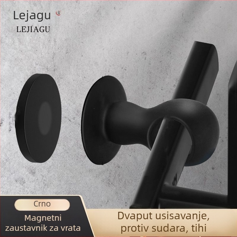 Silikonski magnetski hvatač vrata, bez bušenja, tiho zaštitnik kupaonice, zidni Ct-01, automatsko djelovanje, lagani luksuz