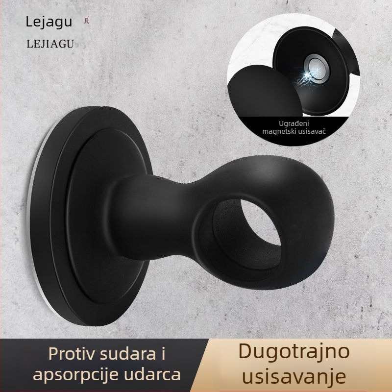 Silikonski magnetski hvatač vrata, bez bušenja, tiho zaštitnik kupaonice, zidni Ct-01, automatsko djelovanje, lagani luksuz