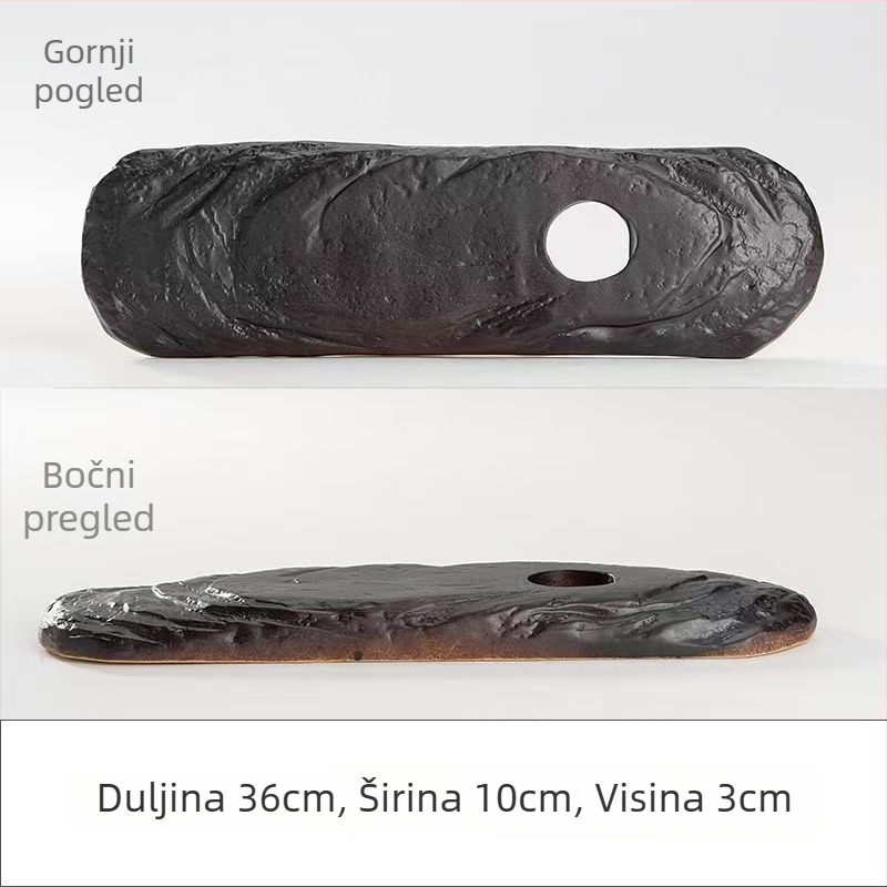 Keramička dekorativna posuda s protokom vode za akvarij, glazirana površina, ručna izrada, klasičan stil, cirkulacija i oksigenacija