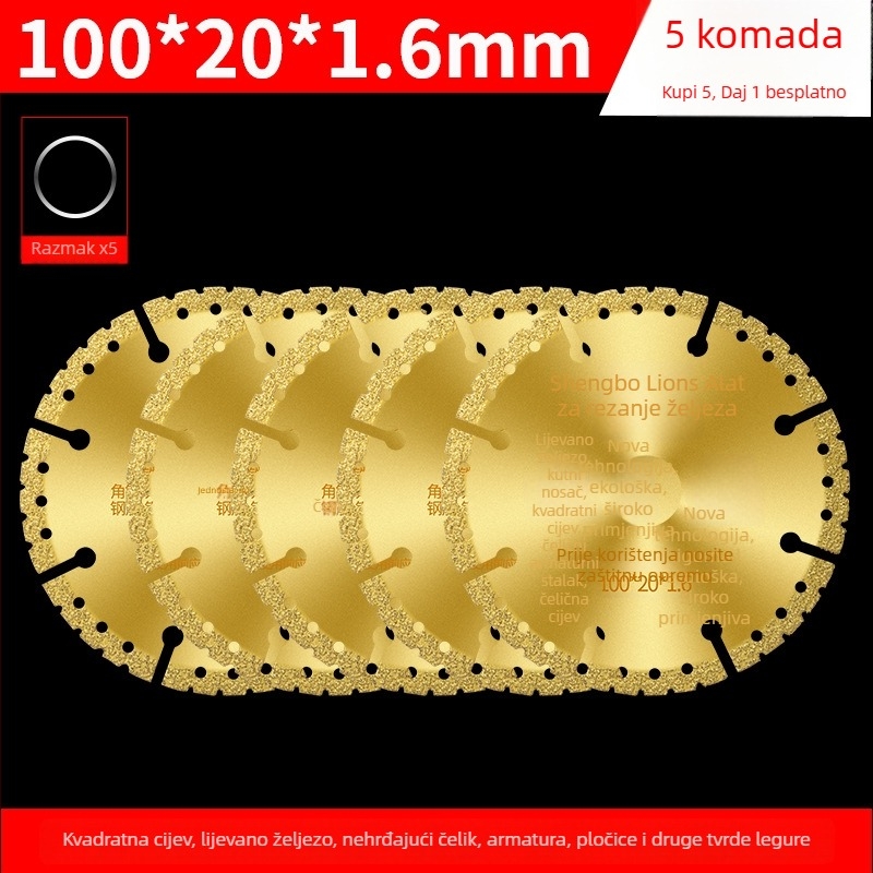 Disk za kutnu brusilicu za metal – dijamantni disk za nehrđajući čelik, kutni željezo, četvrtasti profil i navojno željezo – San Platinum Lion