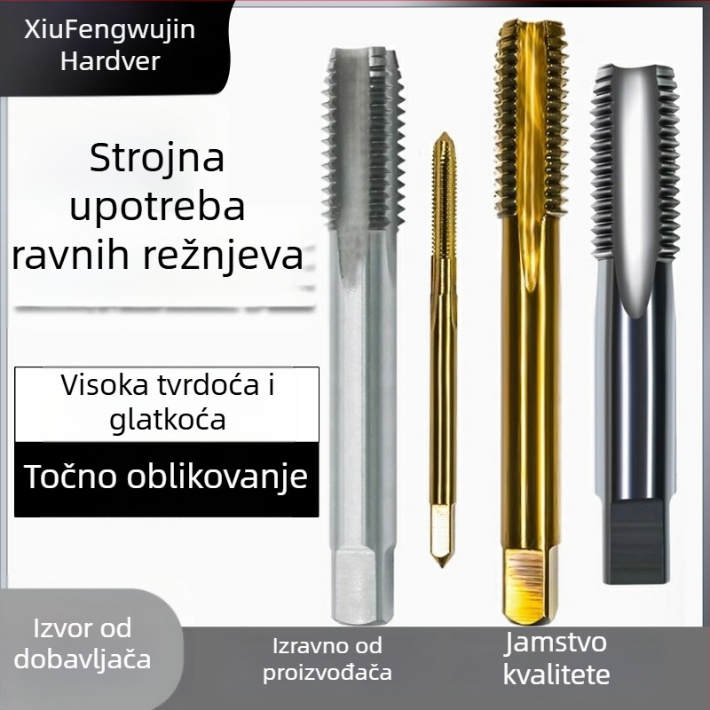 Nehrđajući čelični strojni tap za navoj — titan premaz, sadržaj kobalta
