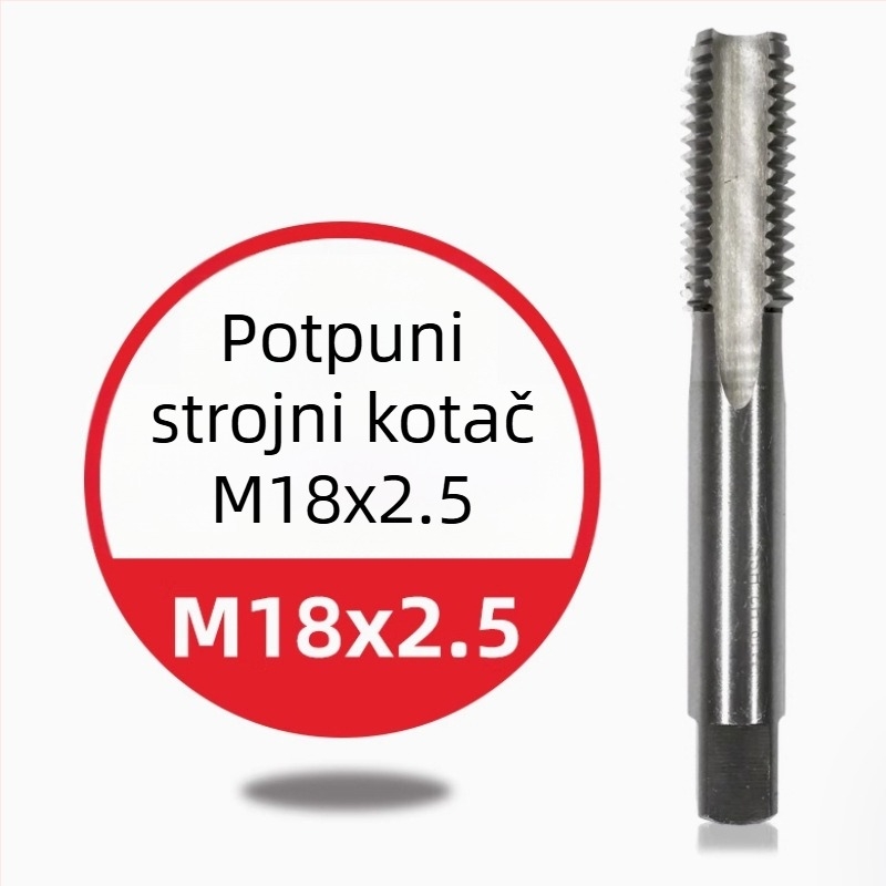 Nehrđajući čelični strojni tap za navoj — titan premaz, sadržaj kobalta