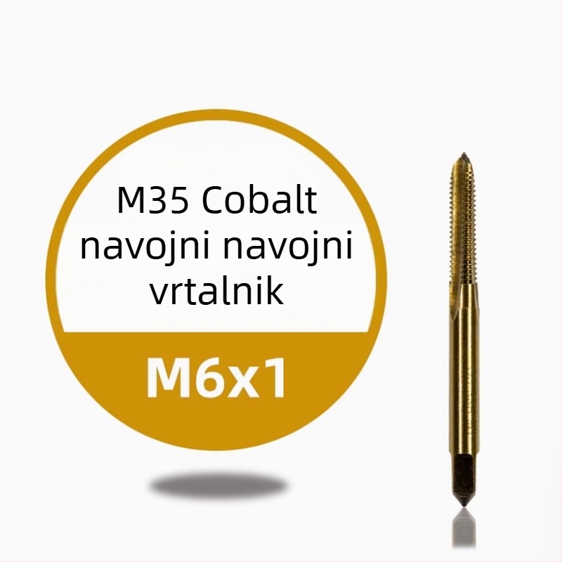 Nehrđajući čelični strojni tap za navoj — titan premaz, sadržaj kobalta
