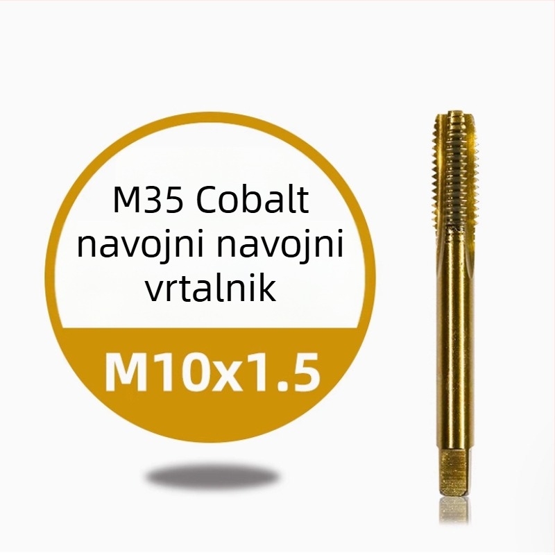 Nehrđajući čelični strojni tap za navoj — titan premaz, sadržaj kobalta