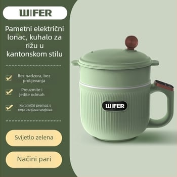 Višenamjenska električna vruća posuda i mini rižara, model Tq-03a, IH grijanje, unutarnja posuda od nehrđajućeg čelika, upravljanje mikrokontrolerom, kapacitet do 2 L, s podiznom funkcijom