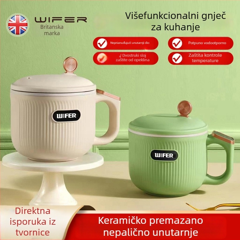 Višenamjenska električna vruća posuda i mini rižara, model Tq-03a, IH grijanje, unutarnja posuda od nehrđajućeg čelika, upravljanje mikrokontrolerom, kapacitet do 2 L, s podiznom funkcijom
