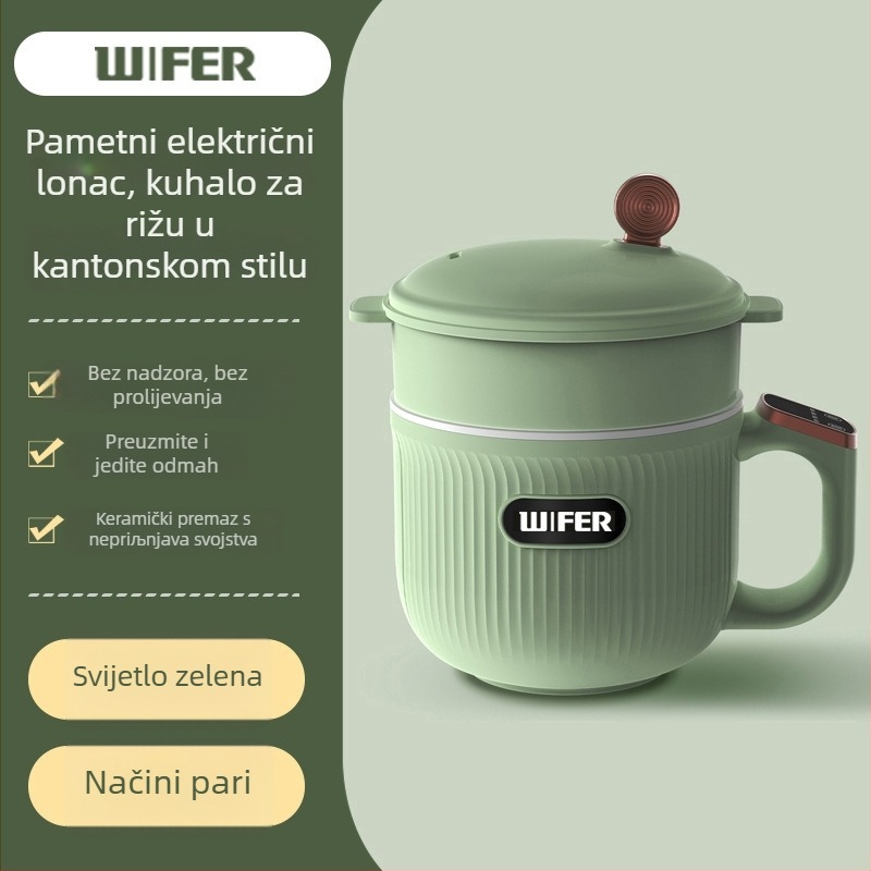 Višenamjenska električna vruća posuda i mini rižara, model Tq-03a, IH grijanje, unutarnja posuda od nehrđajućeg čelika, upravljanje mikrokontrolerom, kapacitet do 2 L, s podiznom funkcijom